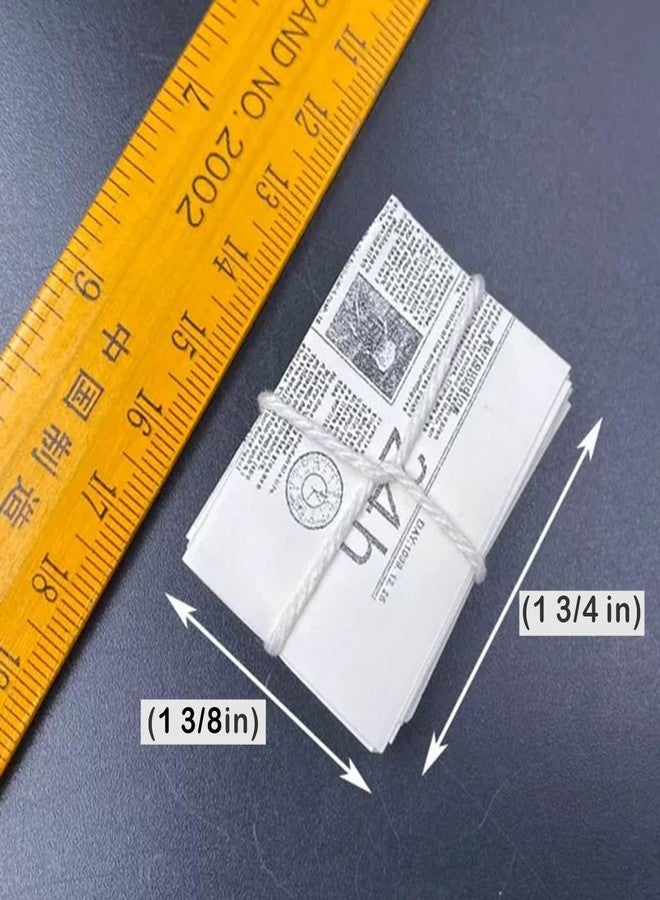 RillyRellow Miniature Printable Newspaper, Miniature Vintage Newspaper, Dollhouse Miniature Newspapers, Miniature Newspaper Bundle of Double Side, for Dollhouse Decor Porch, Miniature Home Decoration (2PCS) - Image 5